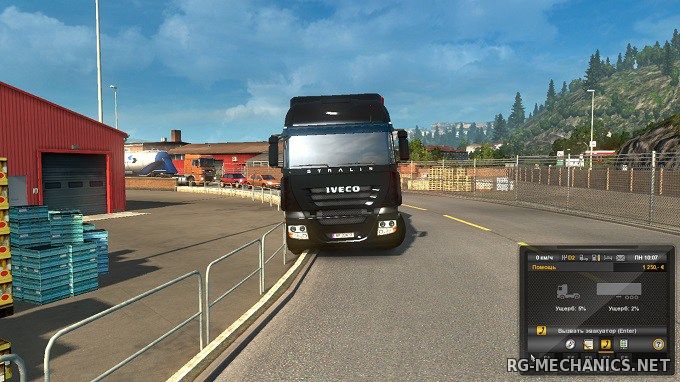 Скриншот к игре Euro Truck Simulator 2 [v 1.33.2s + 65 DLC] (2013) PC | RePack от R.G. Механики