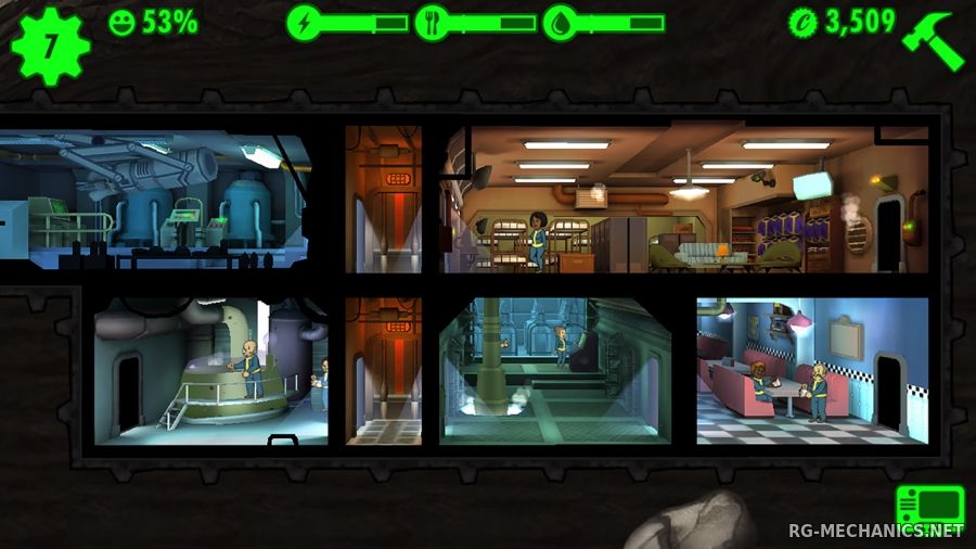 Скриншот к игре Fallout Shelter [v 1.6.2] (2016) PC | RePack от R.G. Механики
