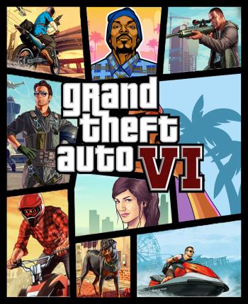 Обложка к игре GTA 6 / Grand Theft Auto VI