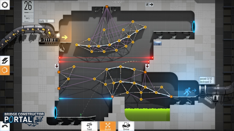 Скриншот к игре Bridge Constructor Portal (2017) PC | Repack от R.G. Механики