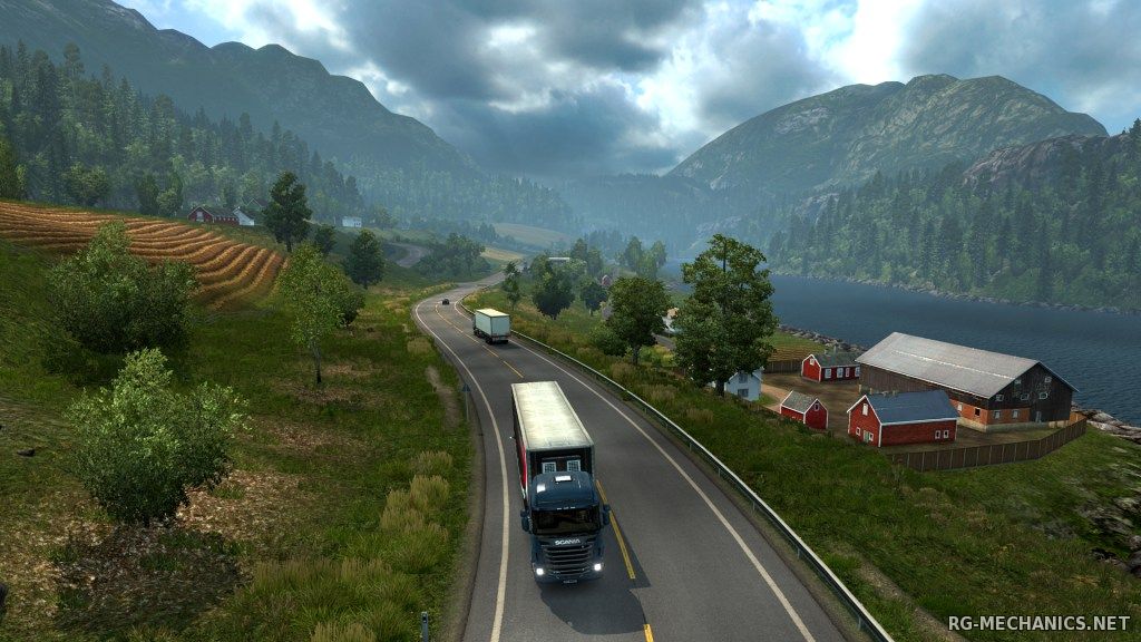 Скриншот к игре Euro Truck Simulator 2 [v 1.27.2.9s + 53 DLC] (2013) PC | RePack от R.G. Механики