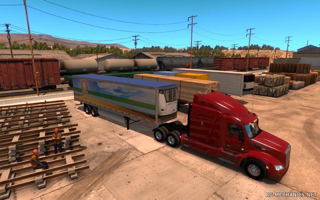 Скриншот к игре American Truck Simulator [v 1.6.2.4s + 14 DLC] (2016) PC | RePack от R.G. Механики