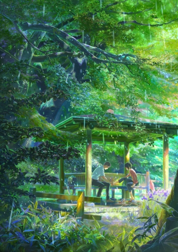Обложка к игре Сад изящных слов / Koto no ha no niwa (2013) BDRip 720p | AniFilm