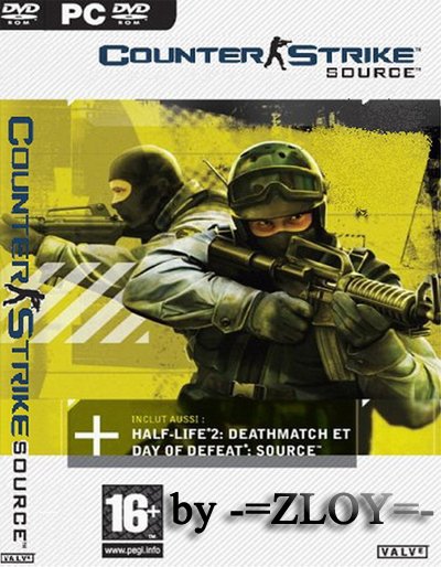 Обложка к игре Counter-Strike Source v1.0.0.74 + Автообновление (No-Steam) by ZLOY