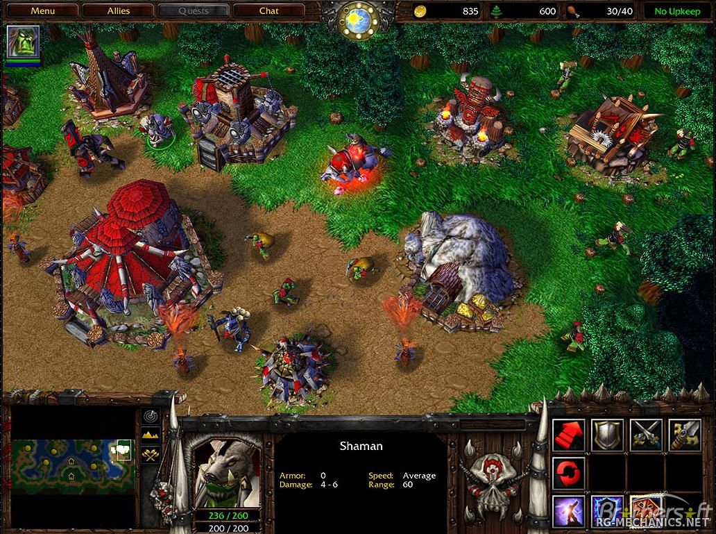 Скриншот к игре Warcraft 3: The Reign of Chaos (2002-2003) PC | RePack от R.G. Механики