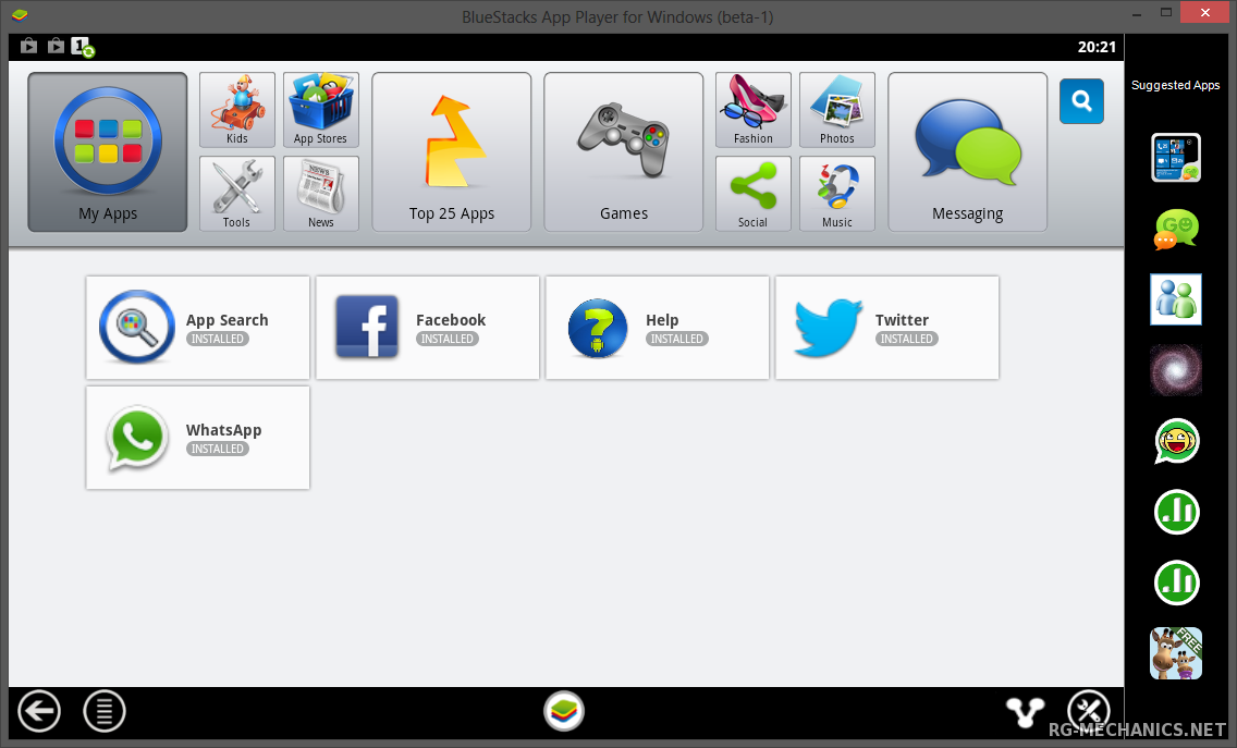 Скриншот к игре BlueStacks 0.8.5.3042 (2014) PC