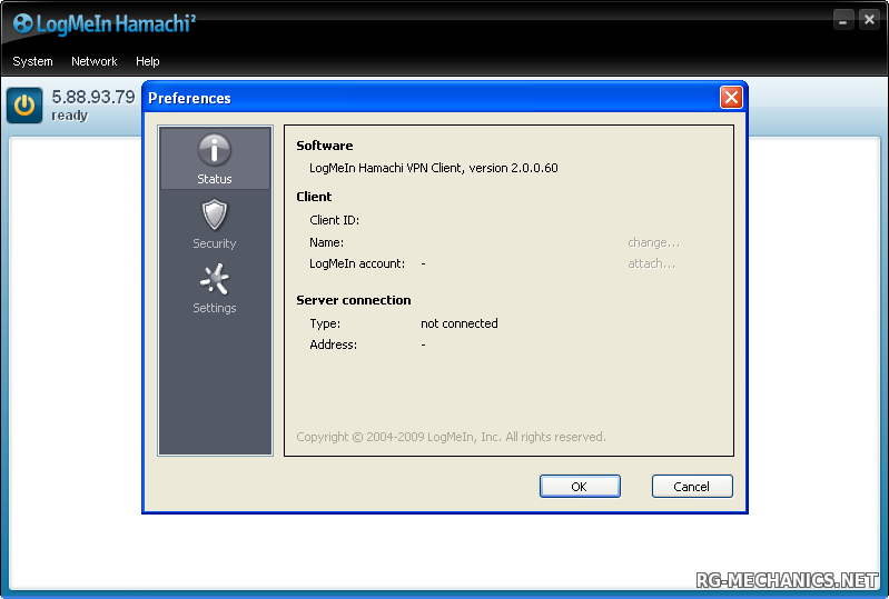 Скриншот к игре LogMeIn Hamachi 2.2.0.319 (2015) РС