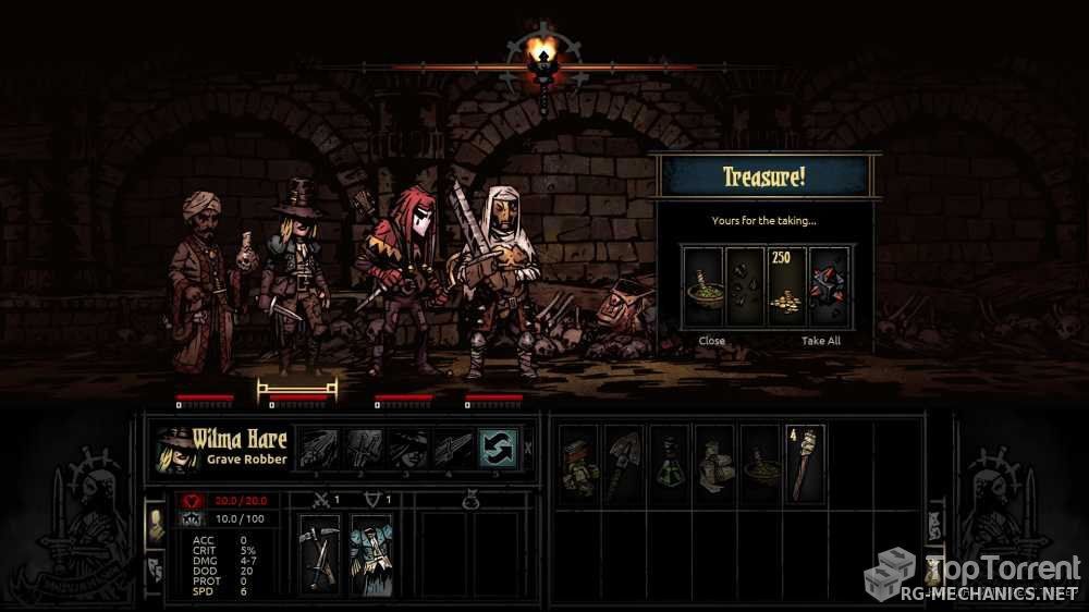 Скриншот к игре Darkest Dungeon [Build 24357 + 5 DLC] (2016) PC | Лицензия