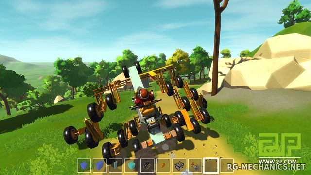 Скриншот к игре Scrap Mechanic по сети