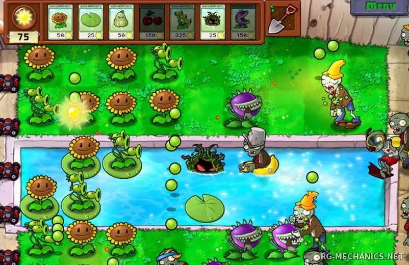 Скриншот к игре Растения против зомби / Plants vs. Zombies (2010) PC