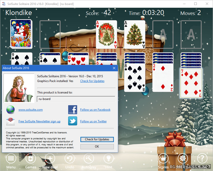 Скриншот к игре SolSuite Solitaire 2016 [v.16.4] (2016) PC